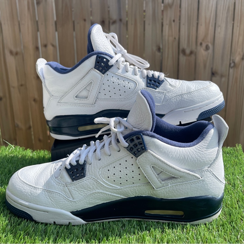 Jordan 4 Retro LS Columbia Men’s Size - 10 - Picture 2 of 6
